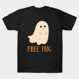 Free Hugs Spooky Season Cute Ghost T-Shirt